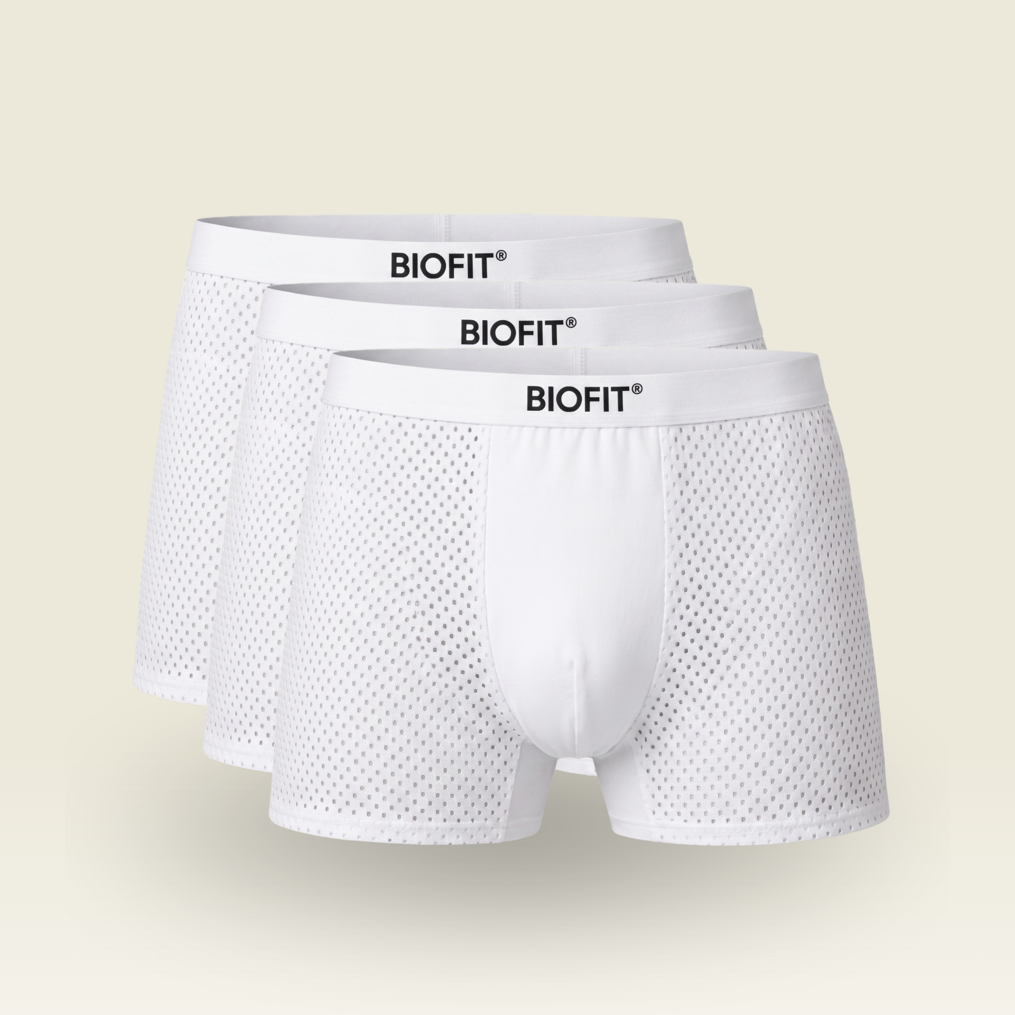 BIOFIT® Essentials Boxer Trunks White