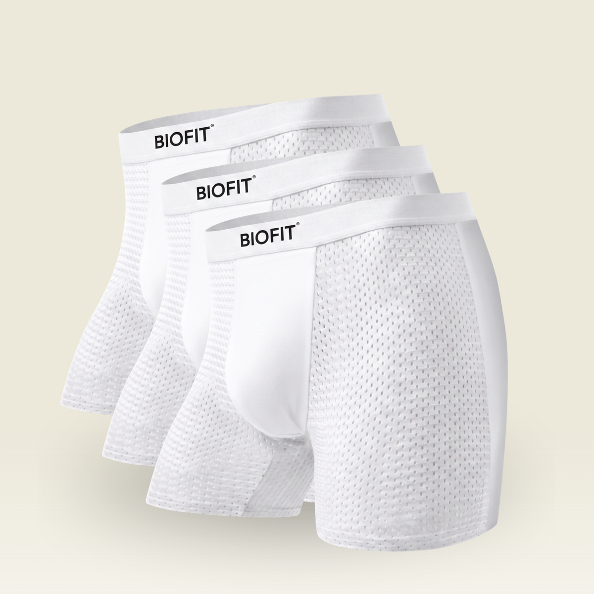 BIOFIT® Essentials Boxer Trunks White