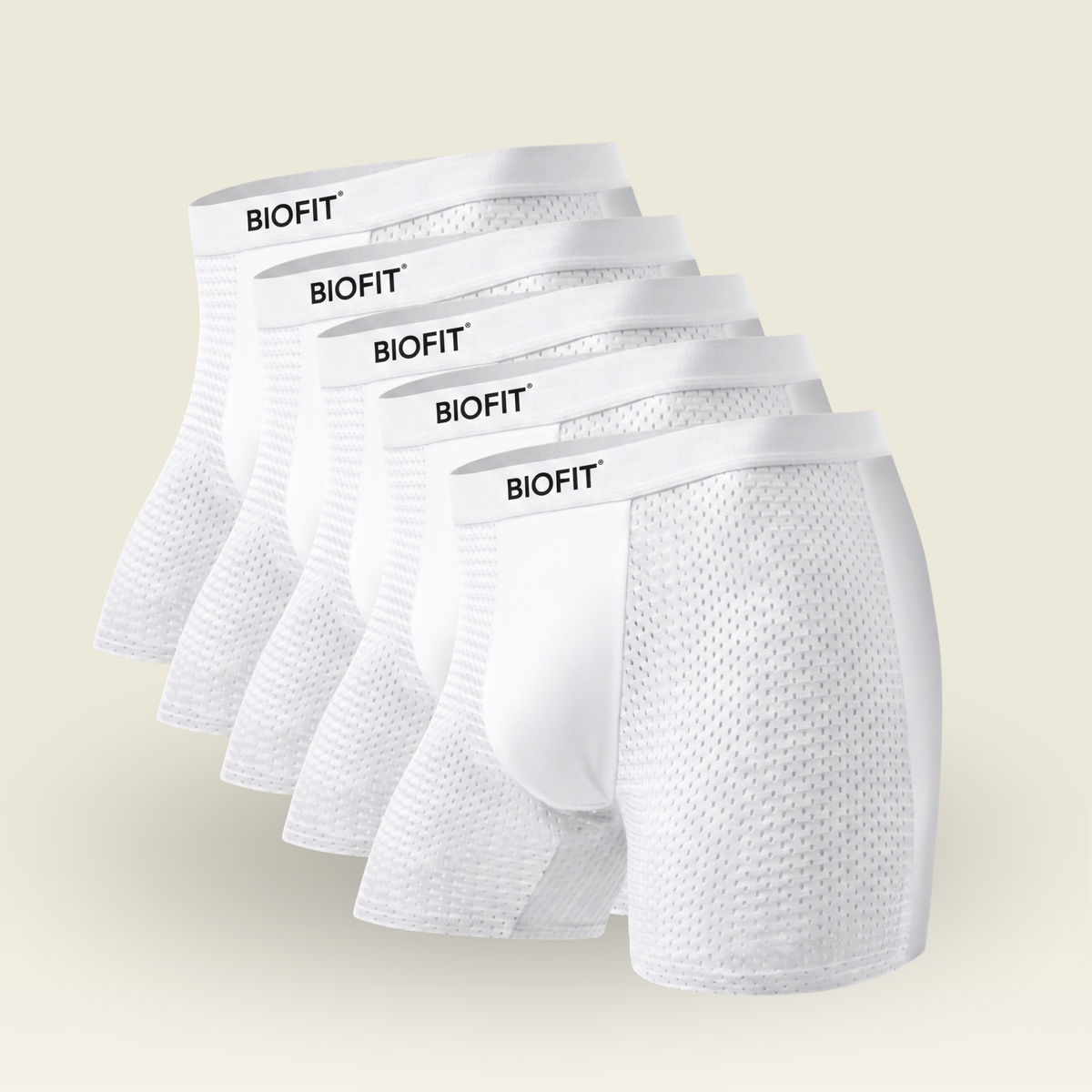 BIOFIT® Essentials Boxer Trunks White