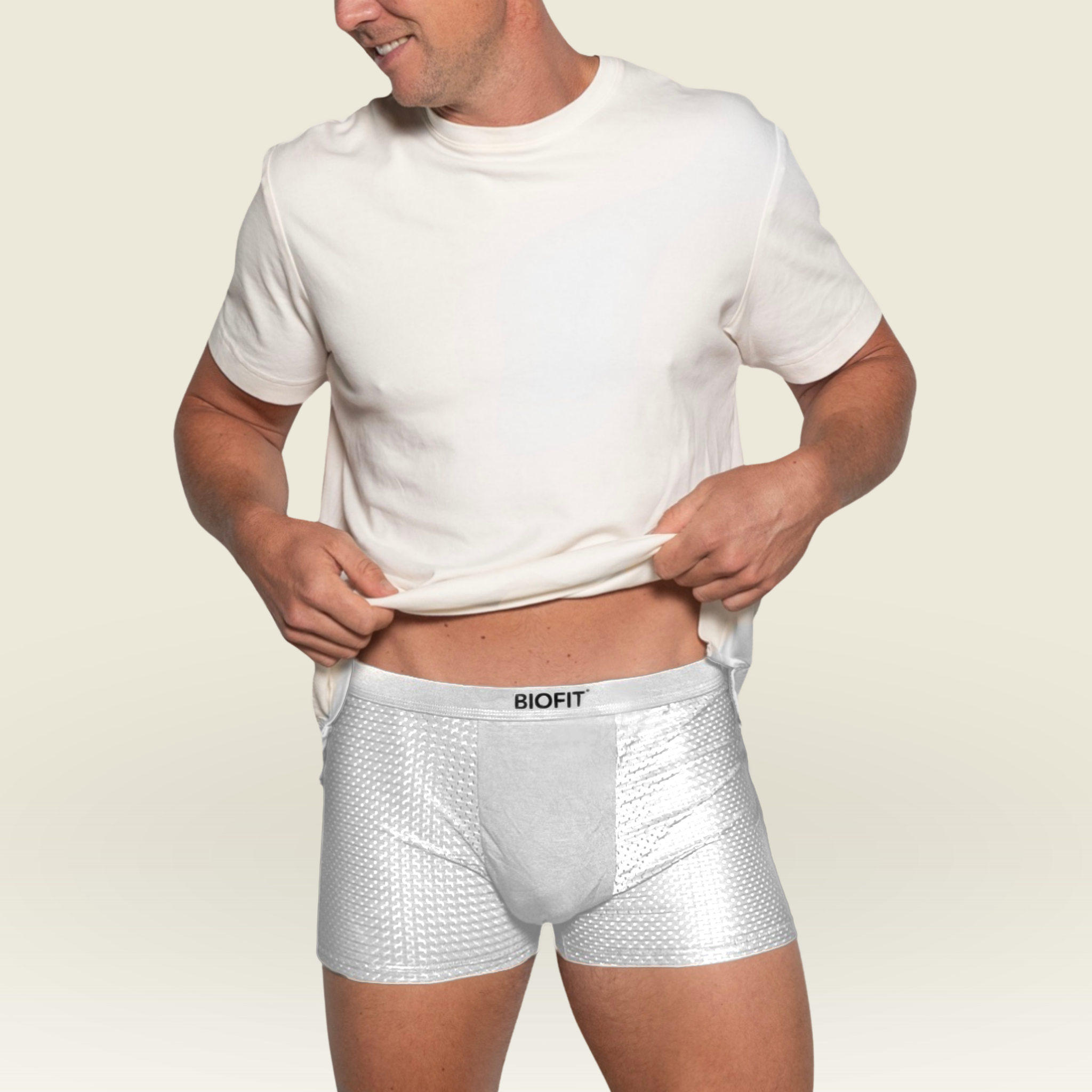 BIOFIT® Essentials Boxer Trunks White