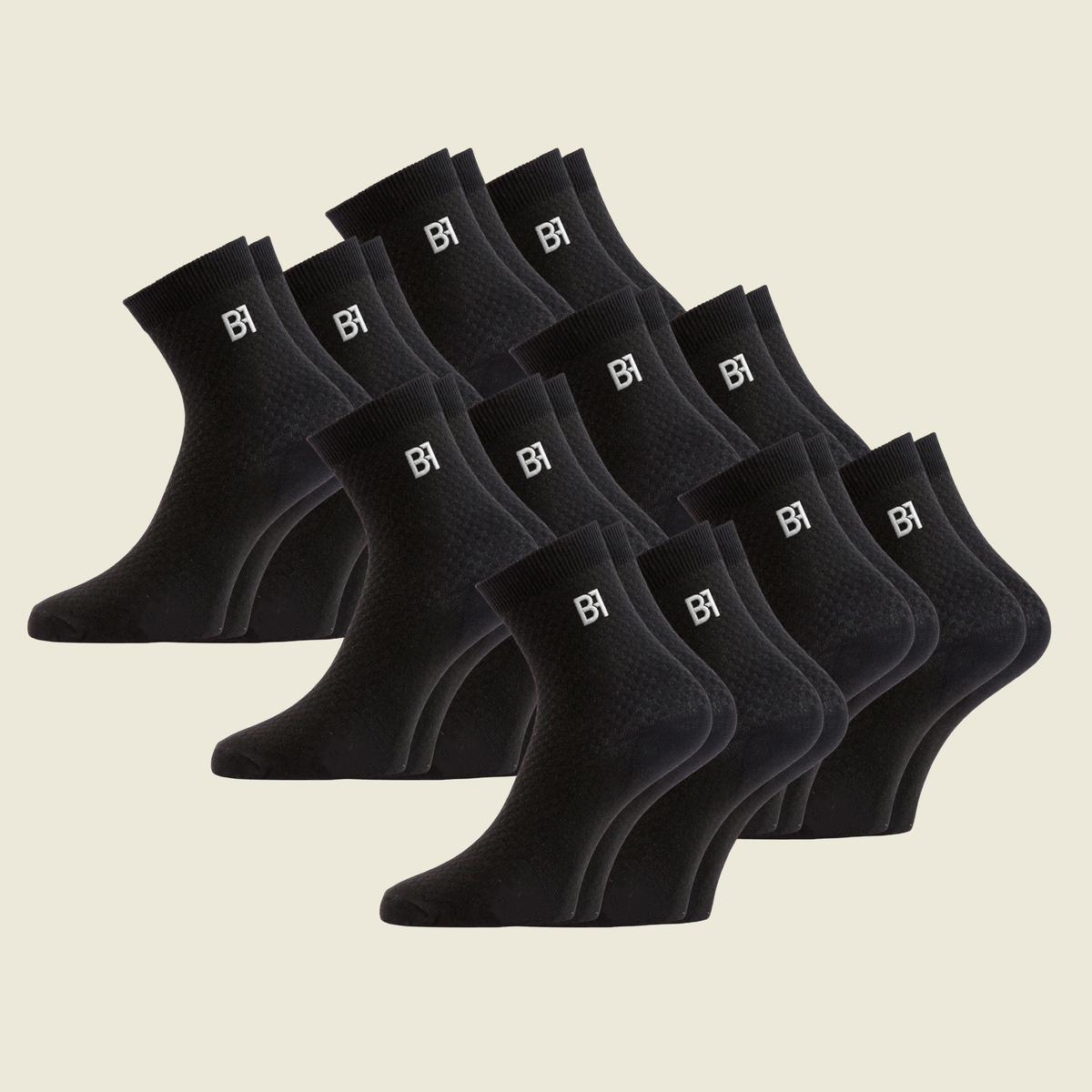 BIOFIT Bamboo Socks – The All Black 12