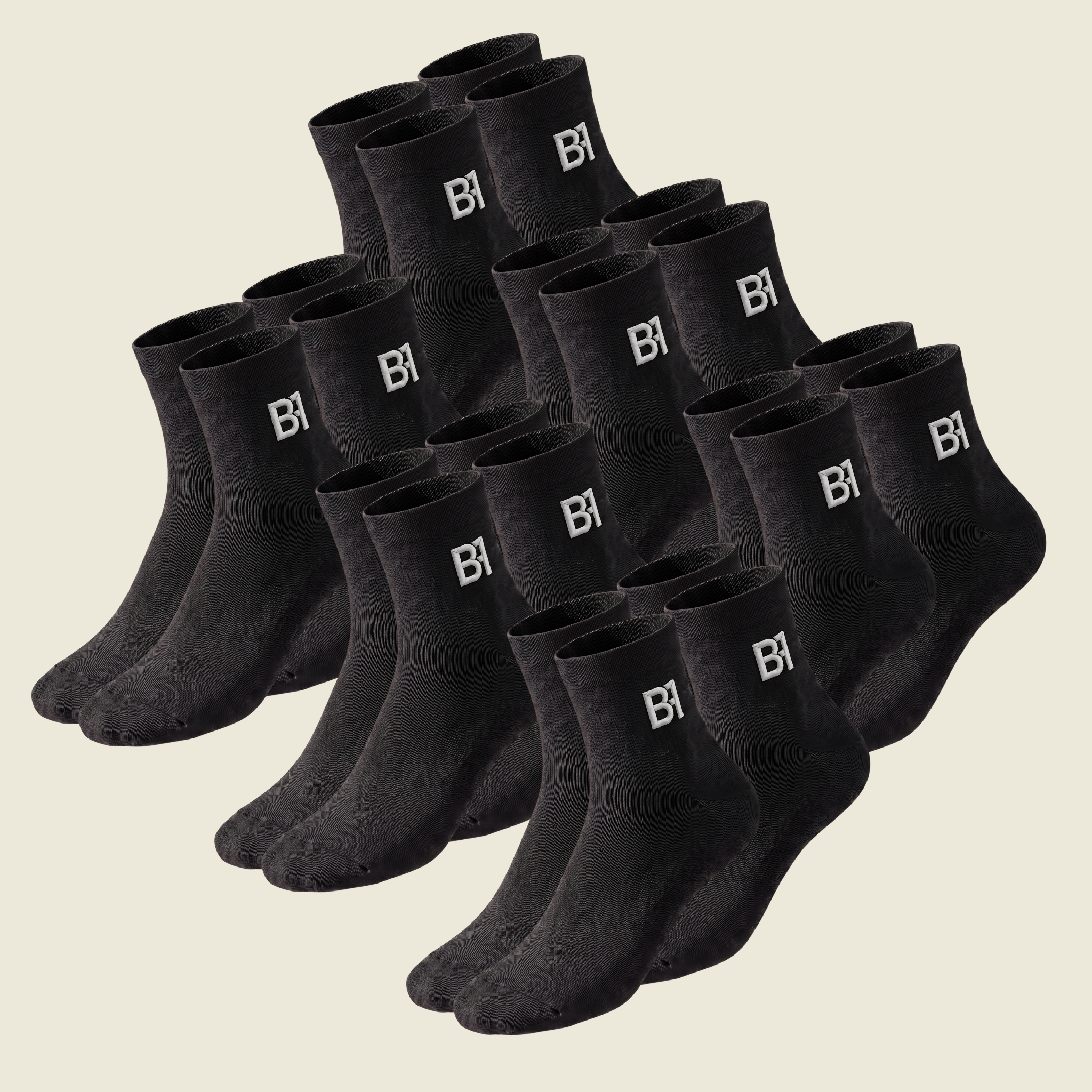 BIOFIT Modal Socks – The All Black 12