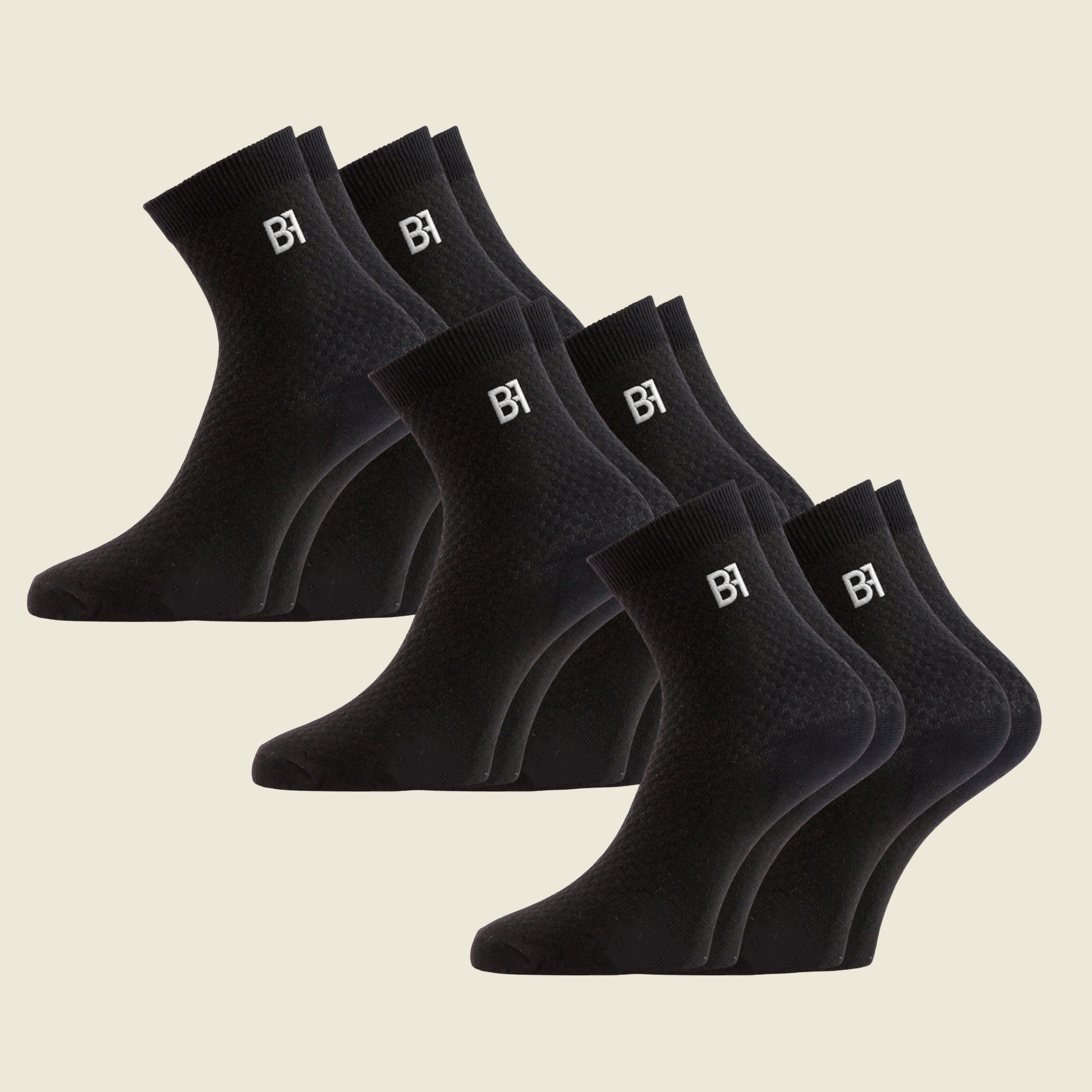 BIOFIT Bamboo Socks – The All Black 6