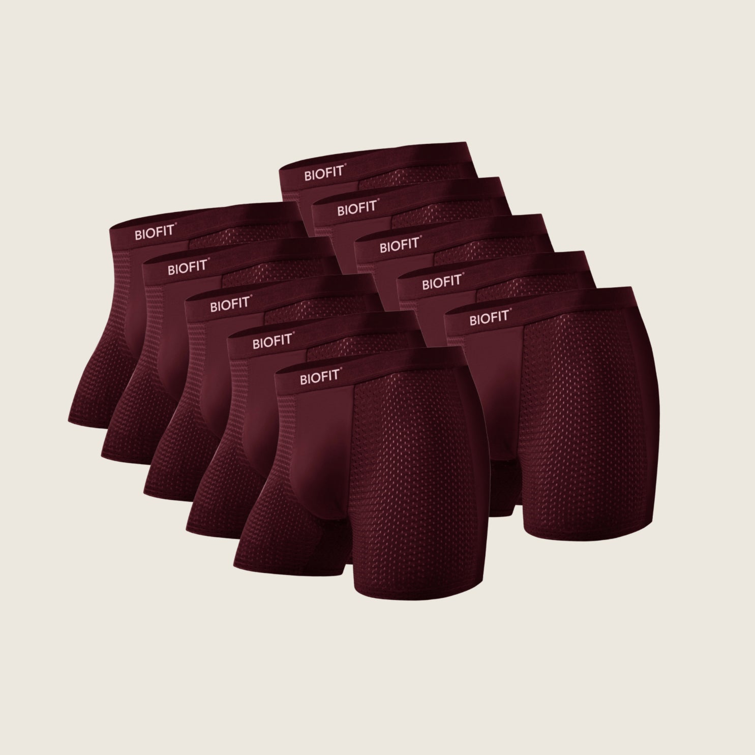 BIOFIT Essentials Boxers 5-Pack Red | + 5 FREE