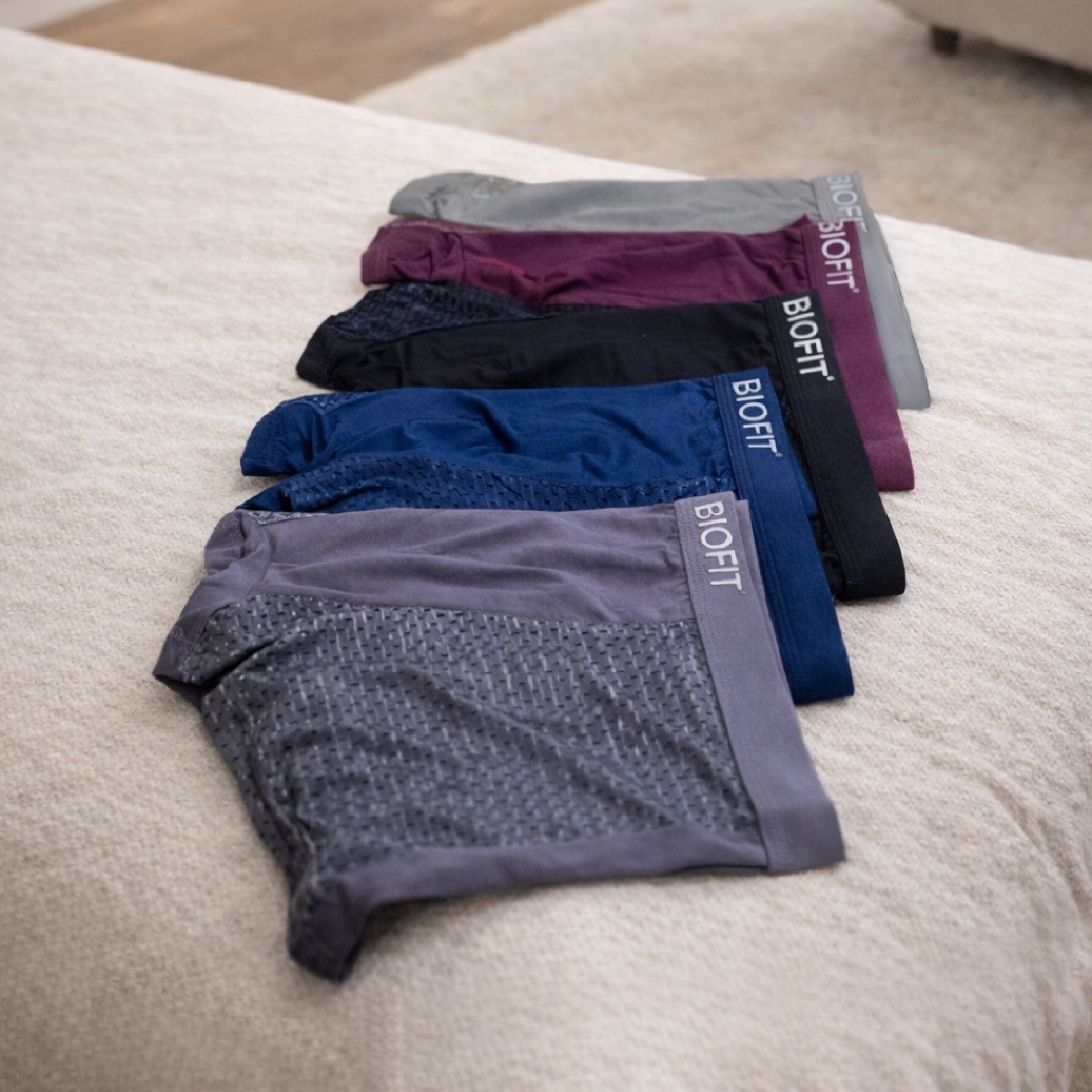 BIOFIT Essentials Boxers 5-Pack Grey | + 5 FREE