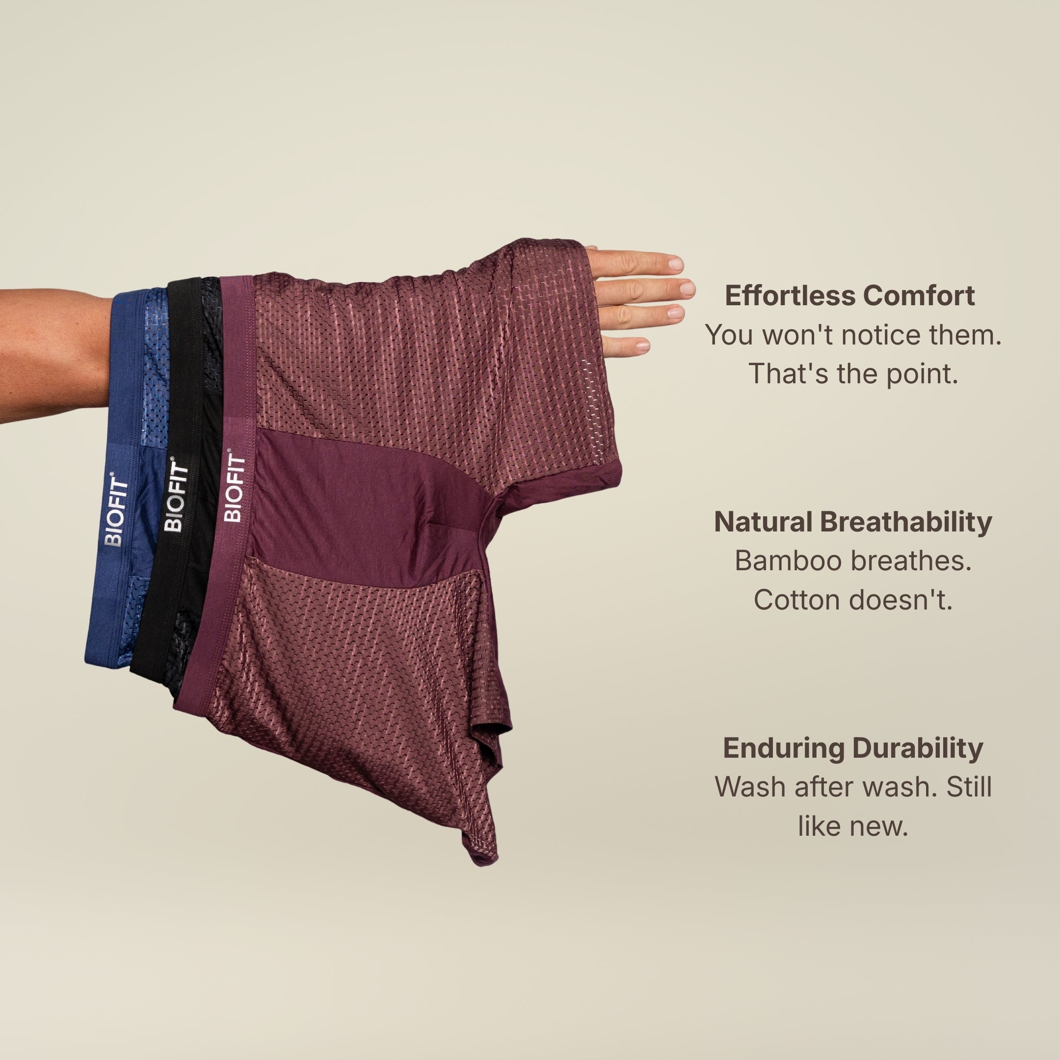 BIOFIT Essentials Boxer Trunks Blue