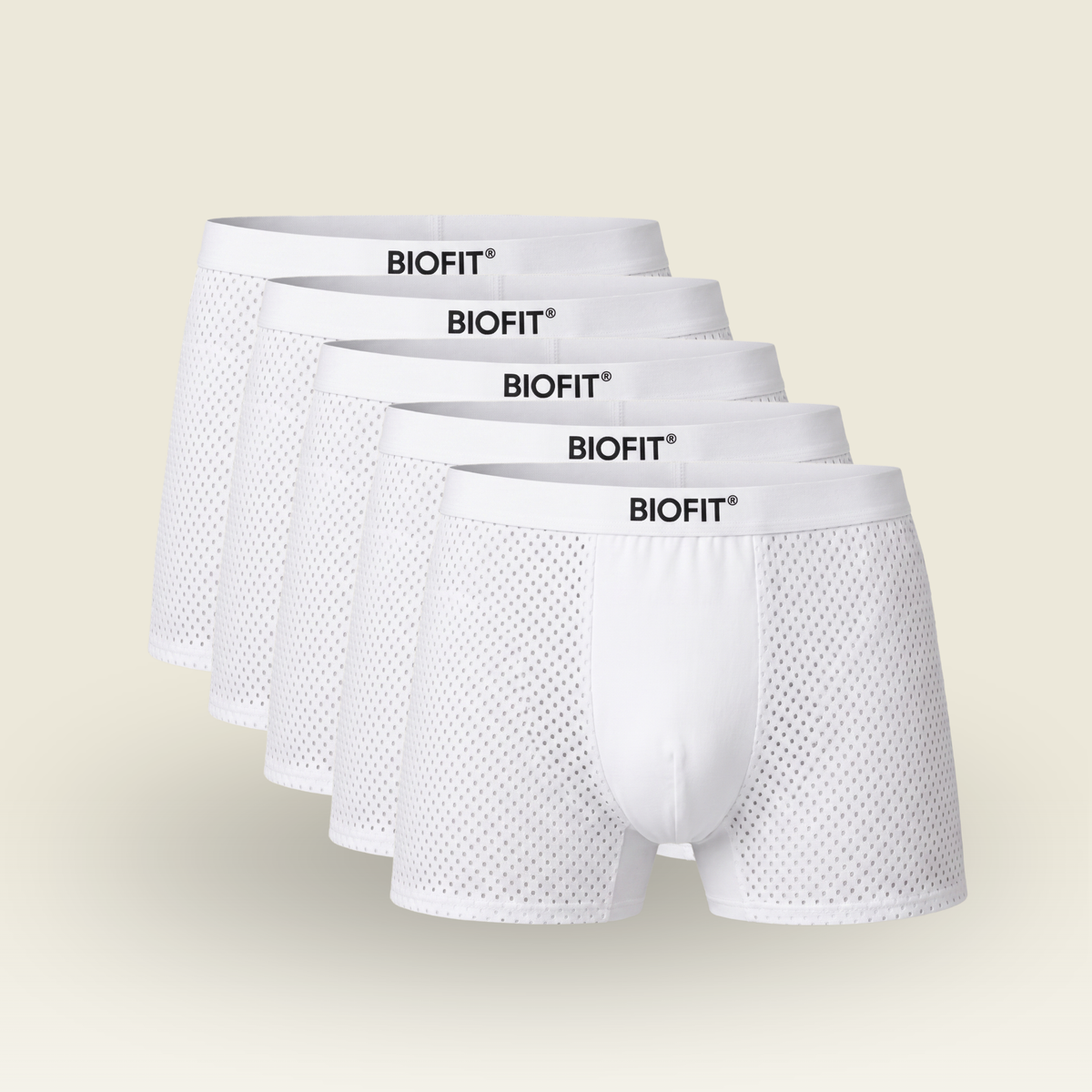 BIOFIT® Essentials Boxer Trunks White