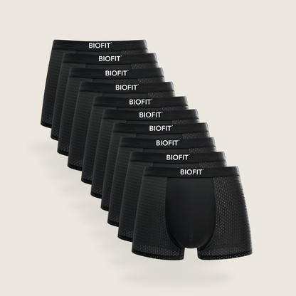 Pack de 10 bóxers de bambú BIOFIT® en color negro