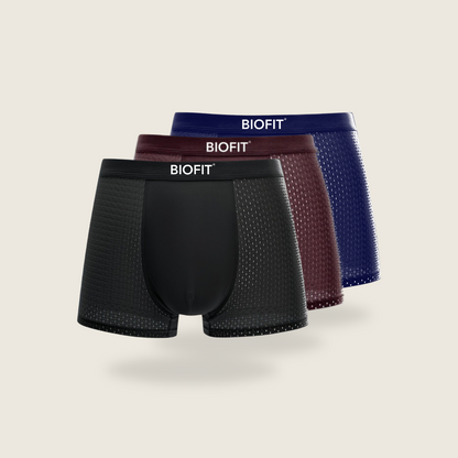 Pack de 3 bóxers de bambú BIOFIT® multicolor