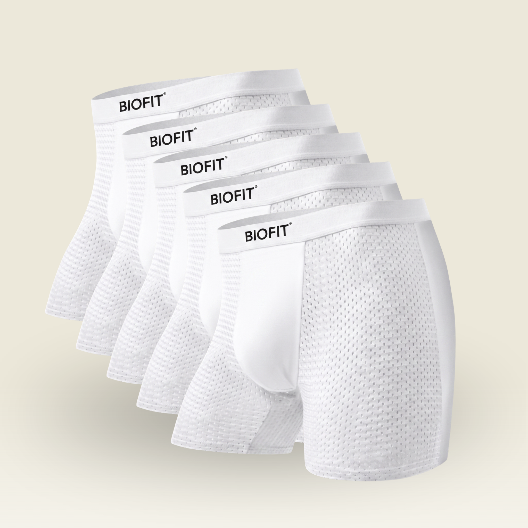 BIOFIT® Essentials Boxer Trunks White