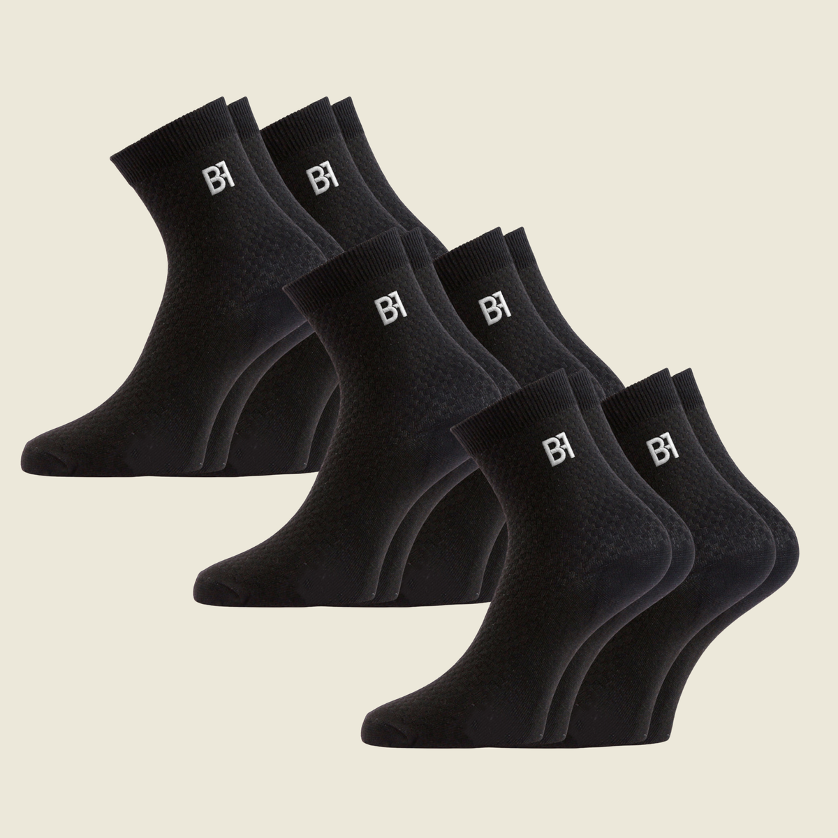 BIOFIT Bamboo Socks – The All Black 6
