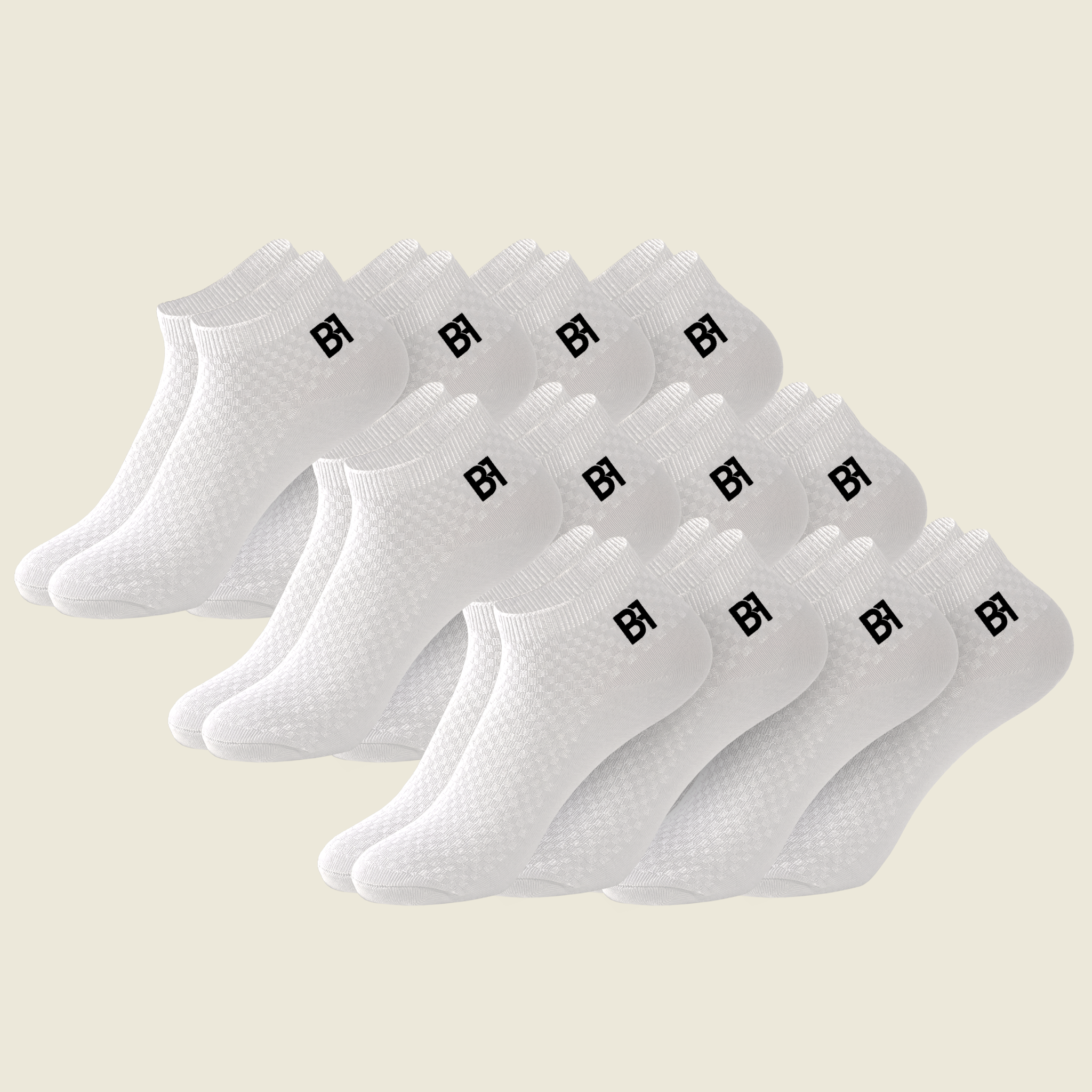 BIOFIT Bamboo Socks – The All White 12