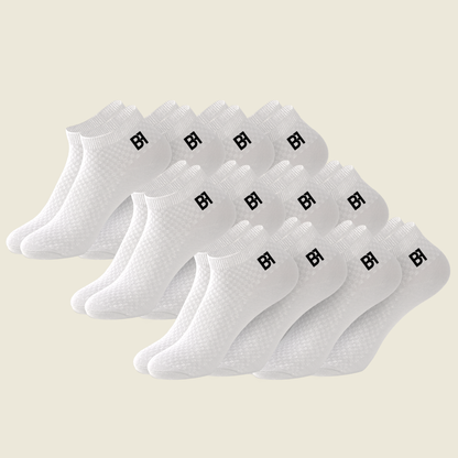 BIOFIT Bamboo Socks – The All White 12