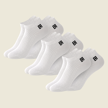 BIOFIT Bamboo Socks – The All White 6