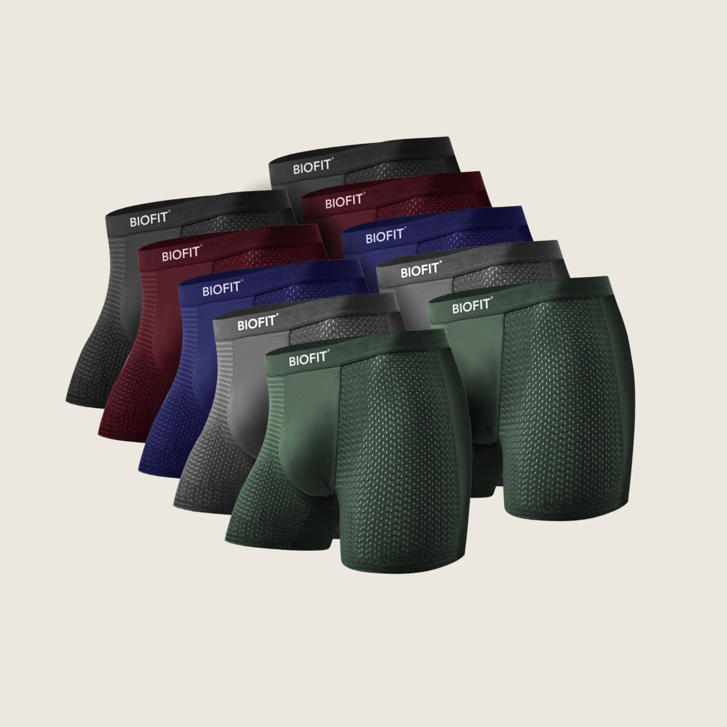 BIOFIT® Bamboo Boxers 5-pack Flerfärgad | + 5 GRATIS