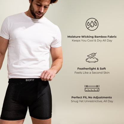 BIOFIT® Bamboo Boxers 5-pack Flerfärgad | + 5 GRATIS