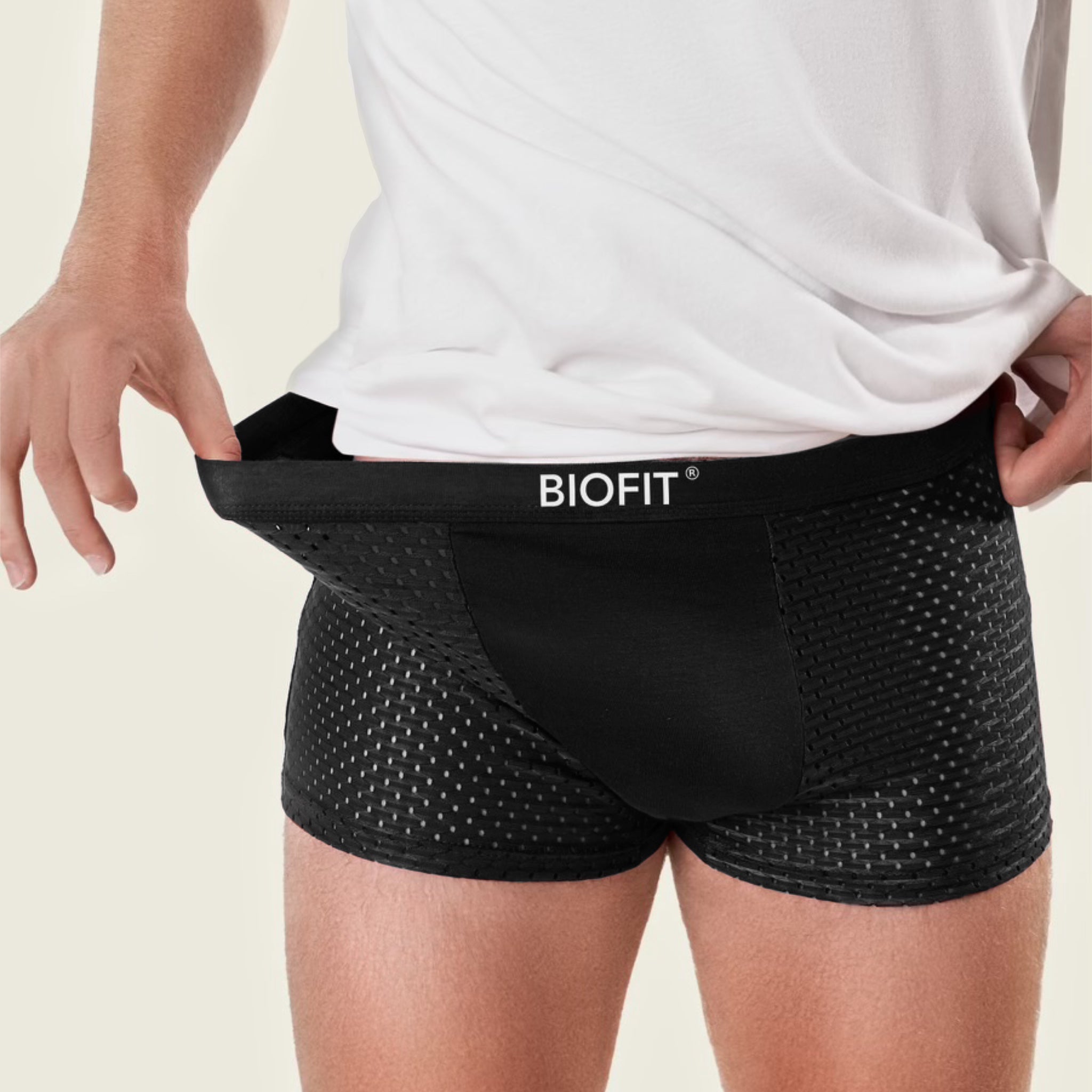 Bóxer de bambú BIOFIT® negro