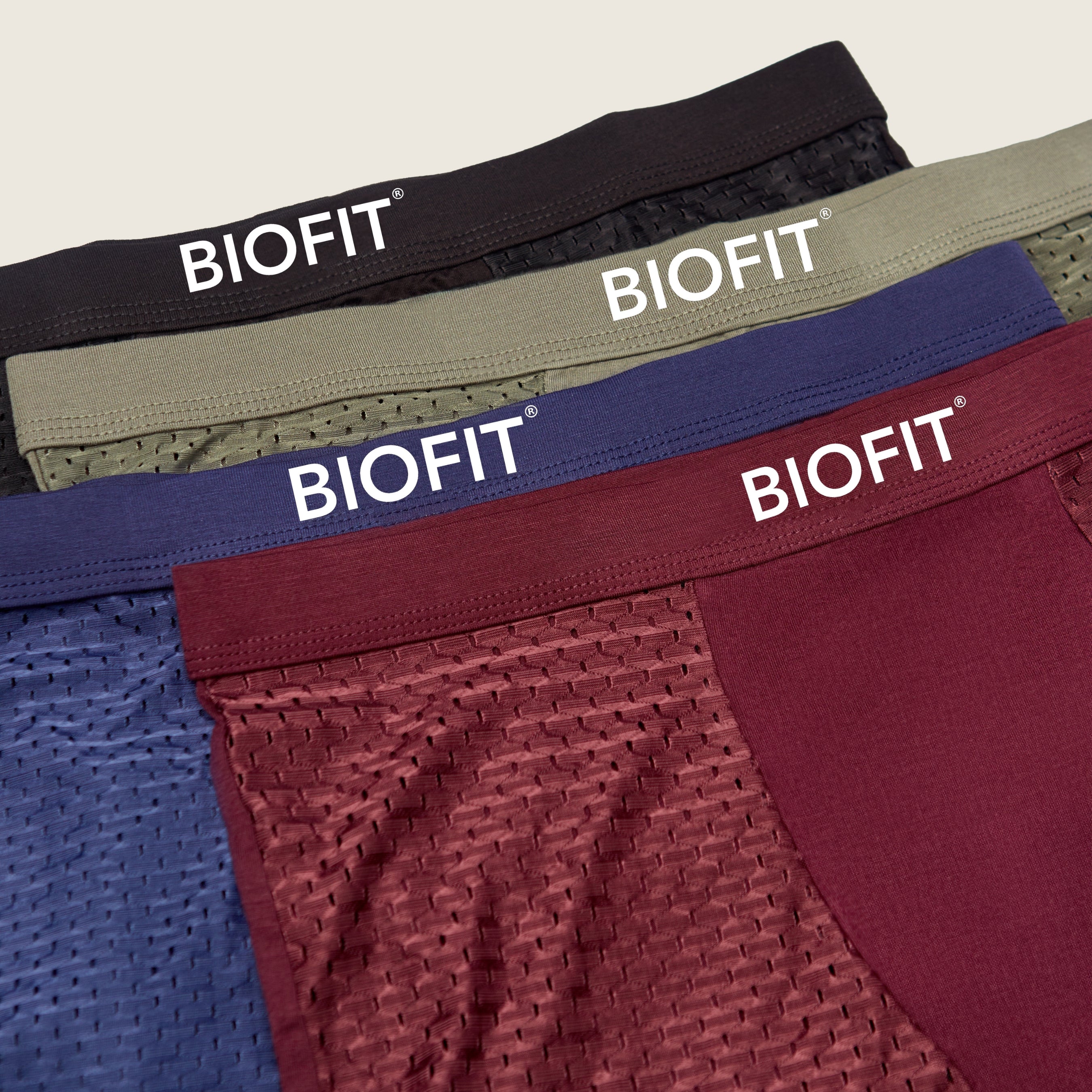 Pack de 10 bóxers de bambú BIOFIT® en color gris