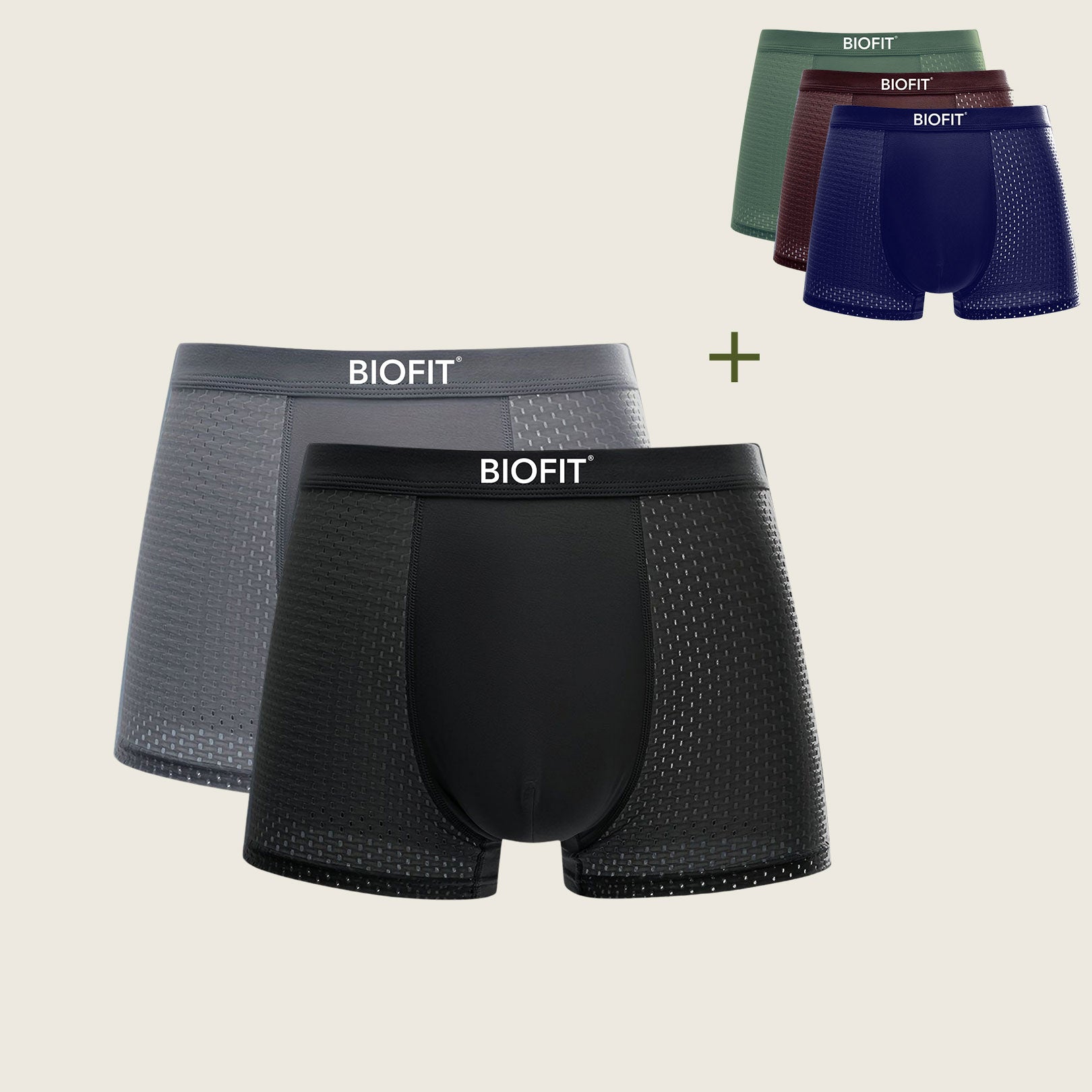 BIOFIT® Bamboo Boxers | Flerfärgad